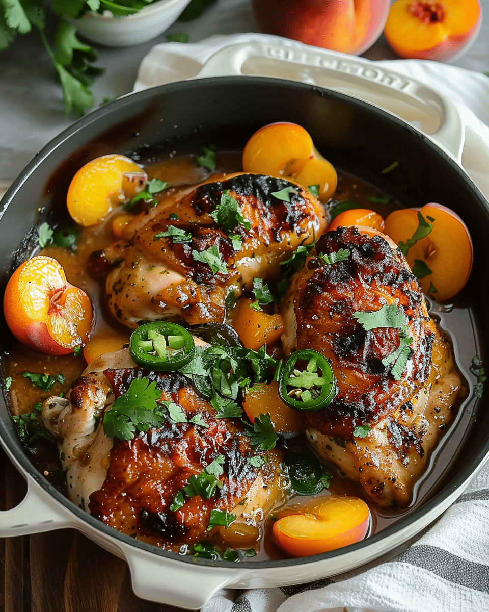 Jalapeno Peach Chicken