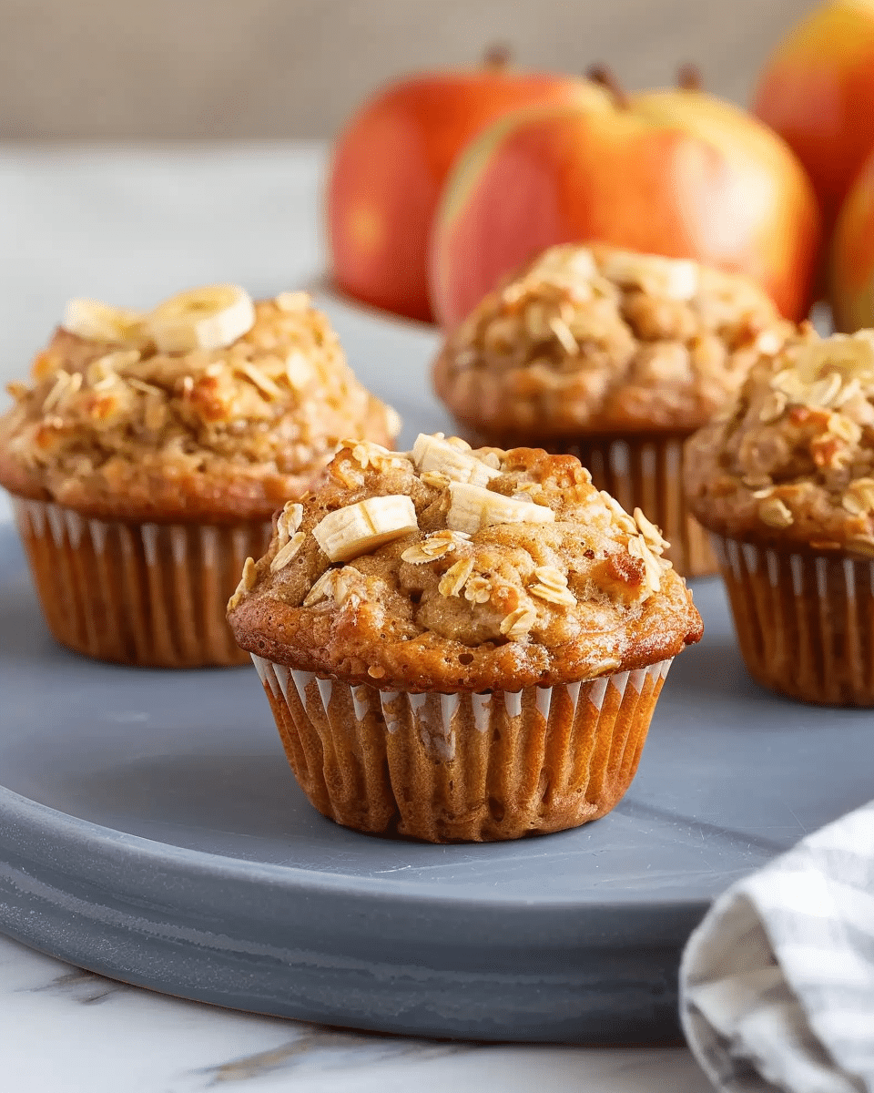 Nutritious Banana Apple Breakfast Muffins for Toddlers