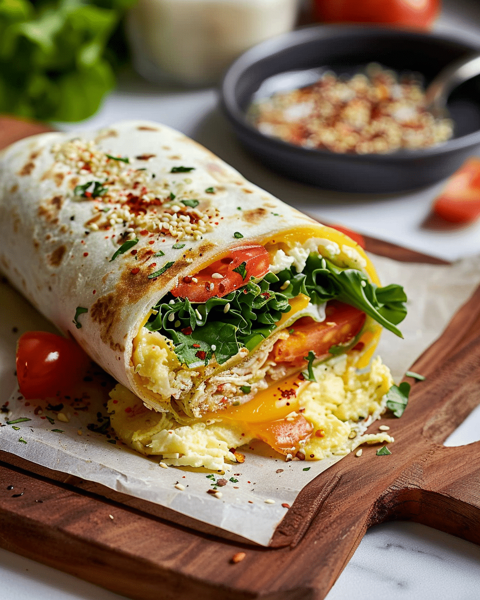 Everything Bagel Breakfast Burrito