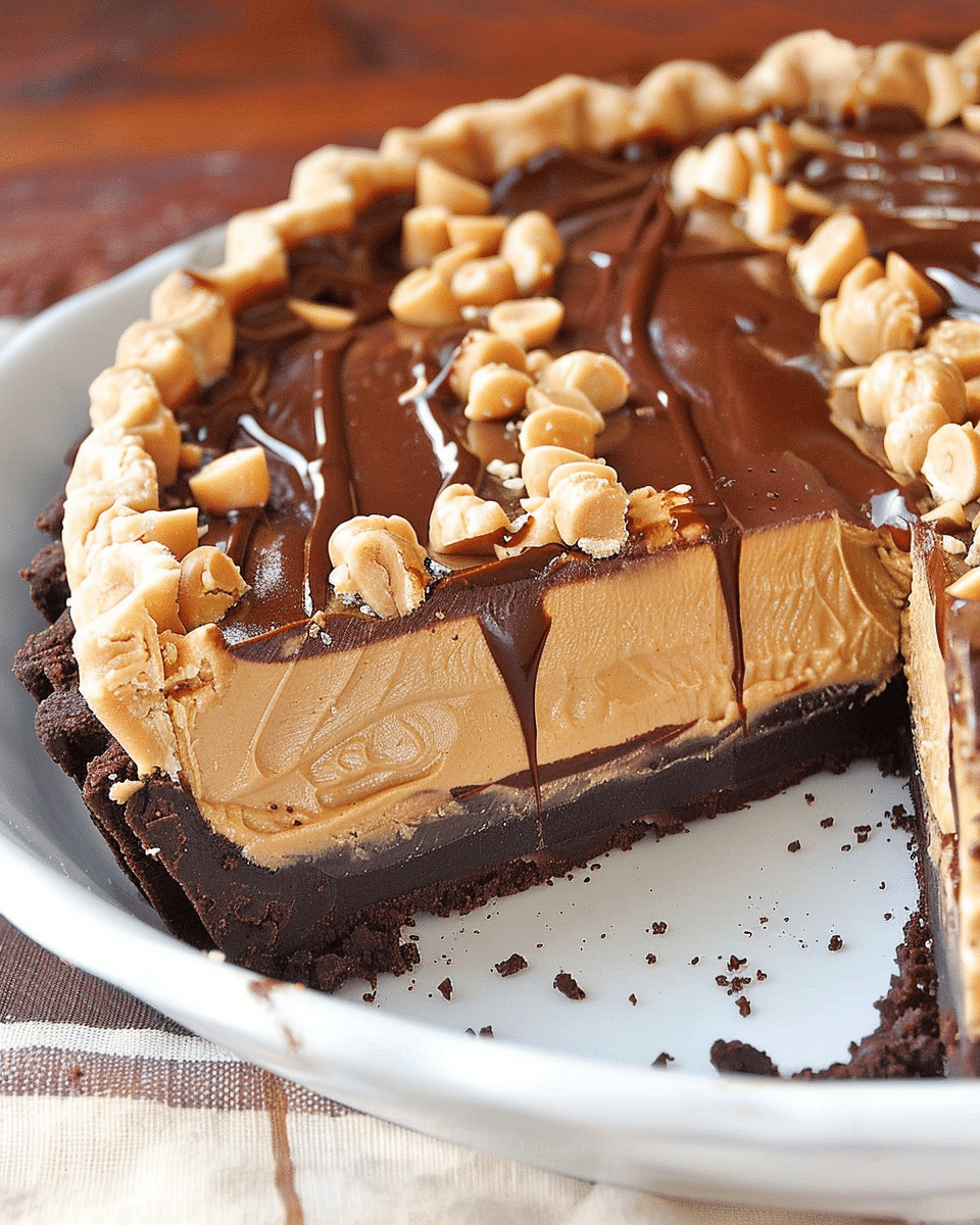 Fabulous Hot Fudge Peanut Butter Pie