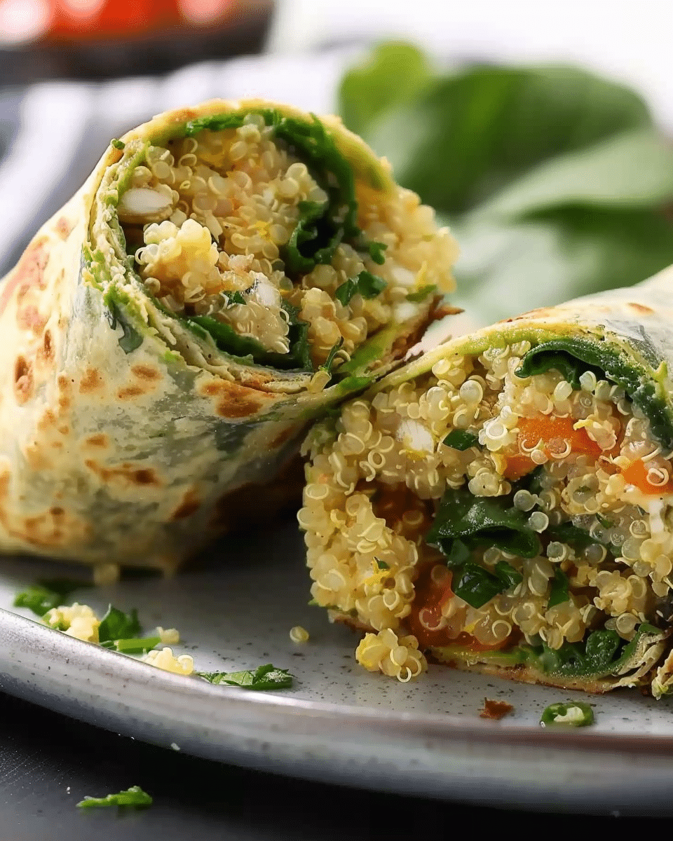 Herbed Quinoa Breakfast Wraps