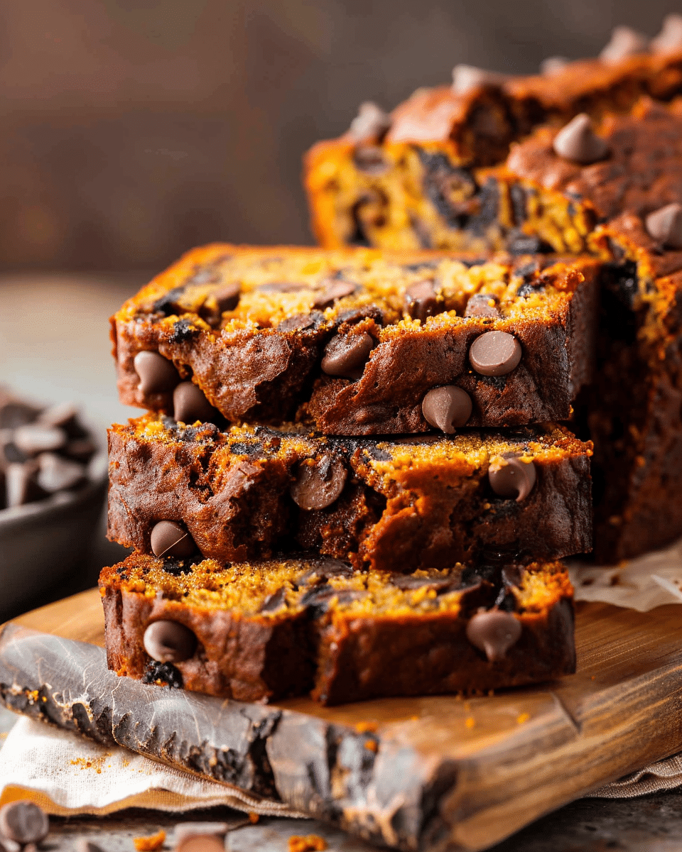 Pumpkin Chip Banana Bread