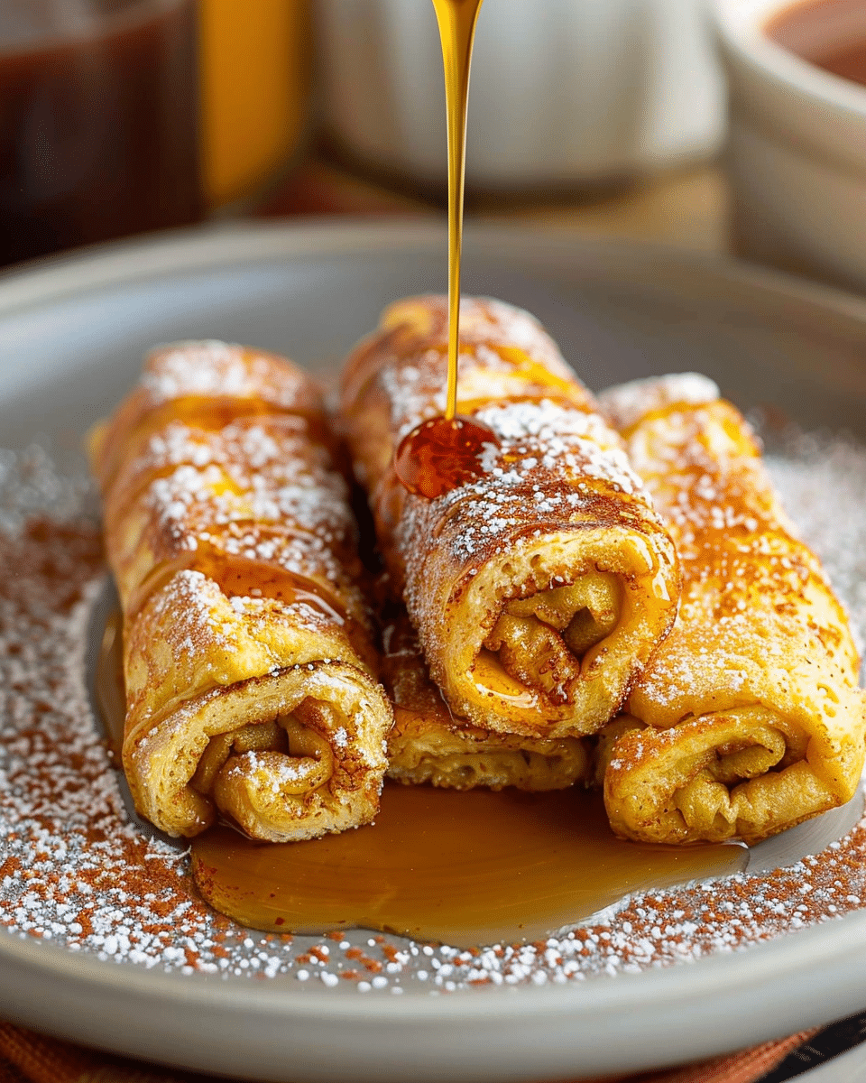 Pumpkin French Toast Roll-Ups