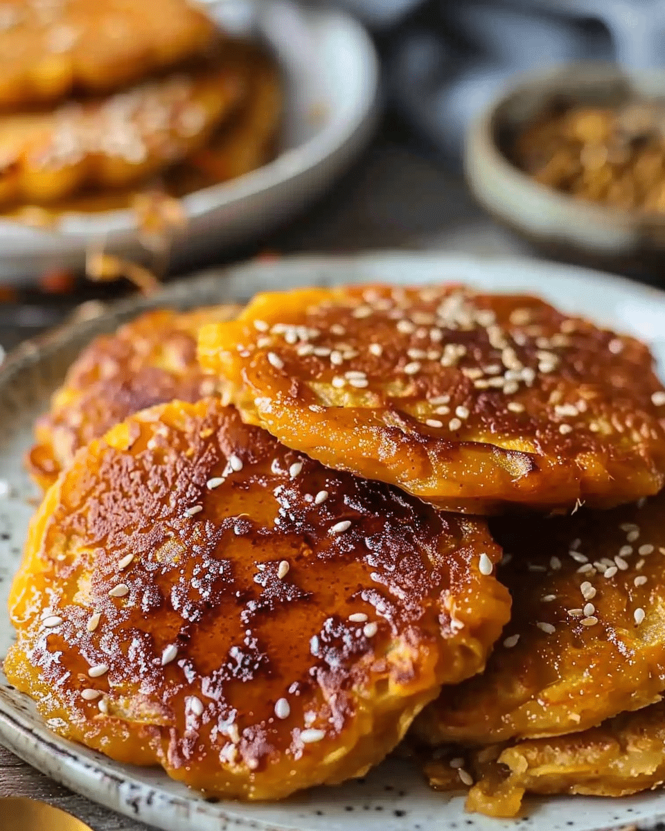 Sesame Chinese Pumpkin Pancakes