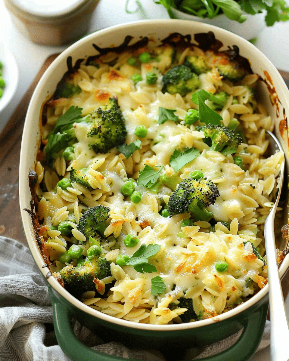 Broccoli Orzo Bake