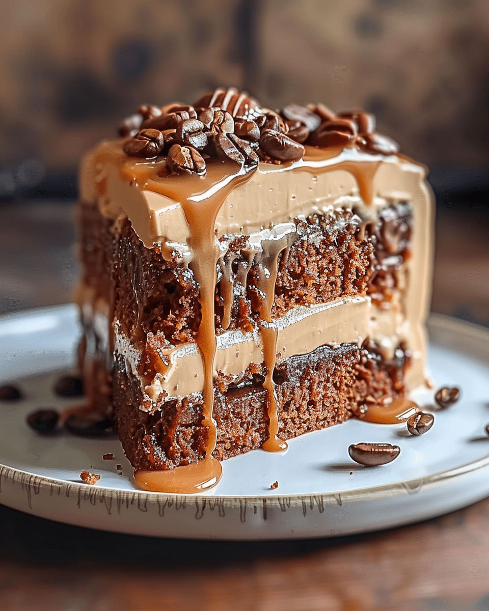 Gooey Coffee Caramel Cake for Indulgent Home Baking Bliss