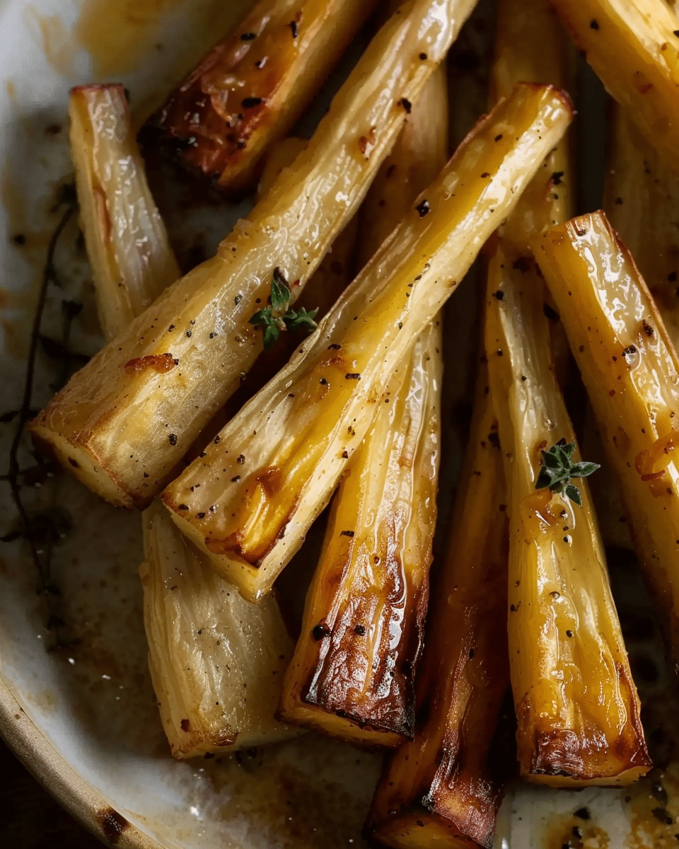Honey Roasted Parsnips