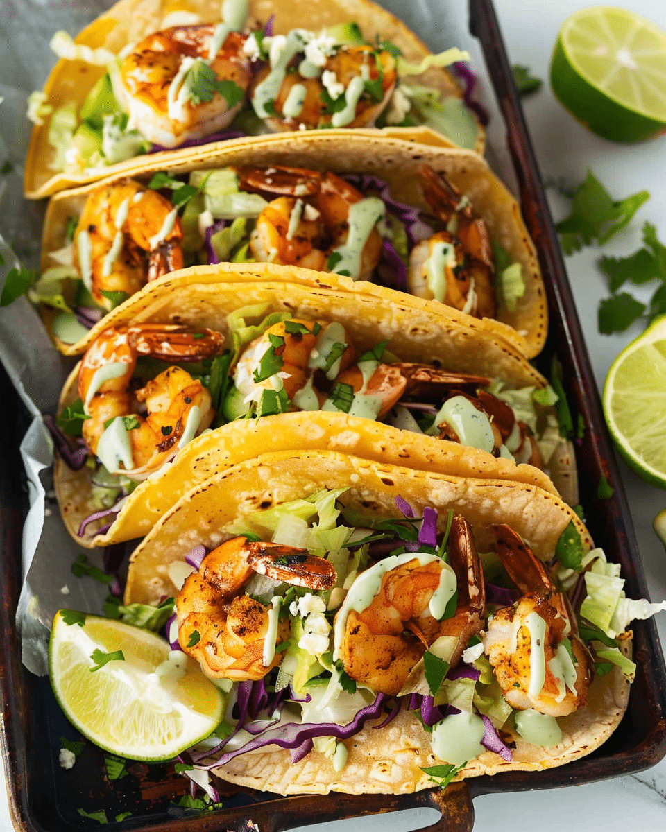 Prawn Tacos with Zesty Dressing