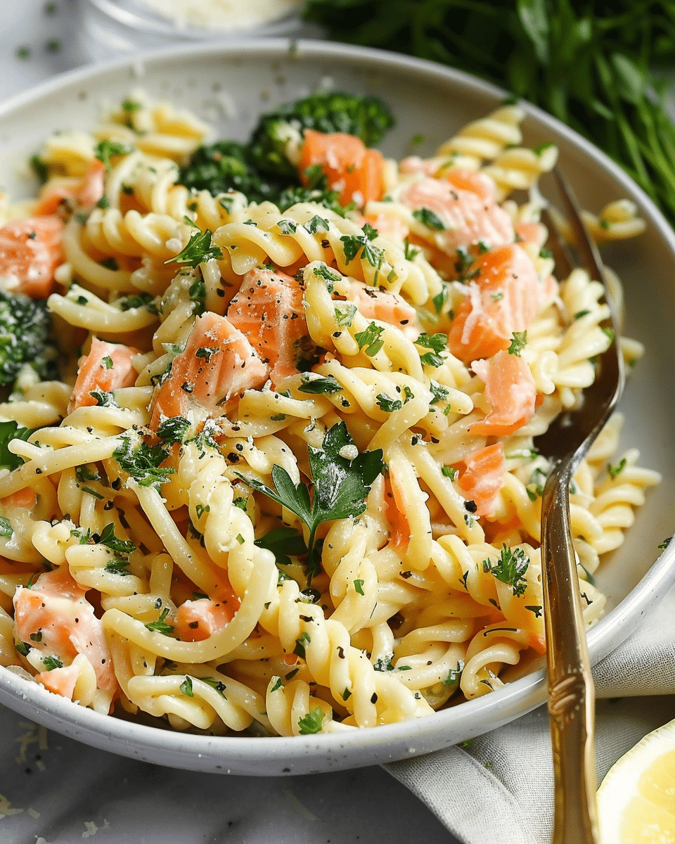 Smoked Salmon Pasta {10 Minute Meal}