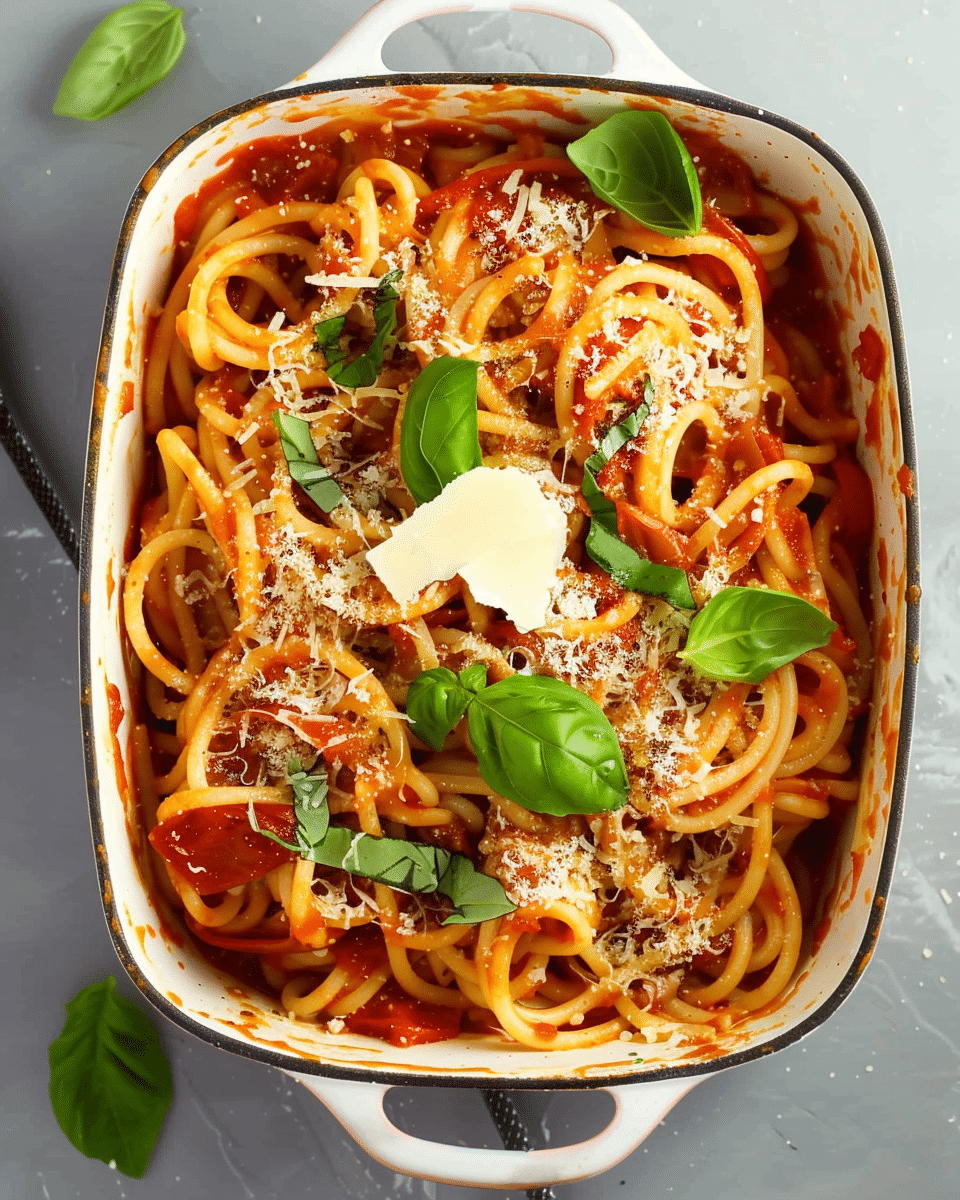 Tomato and Basil Pasta with Mozzarella