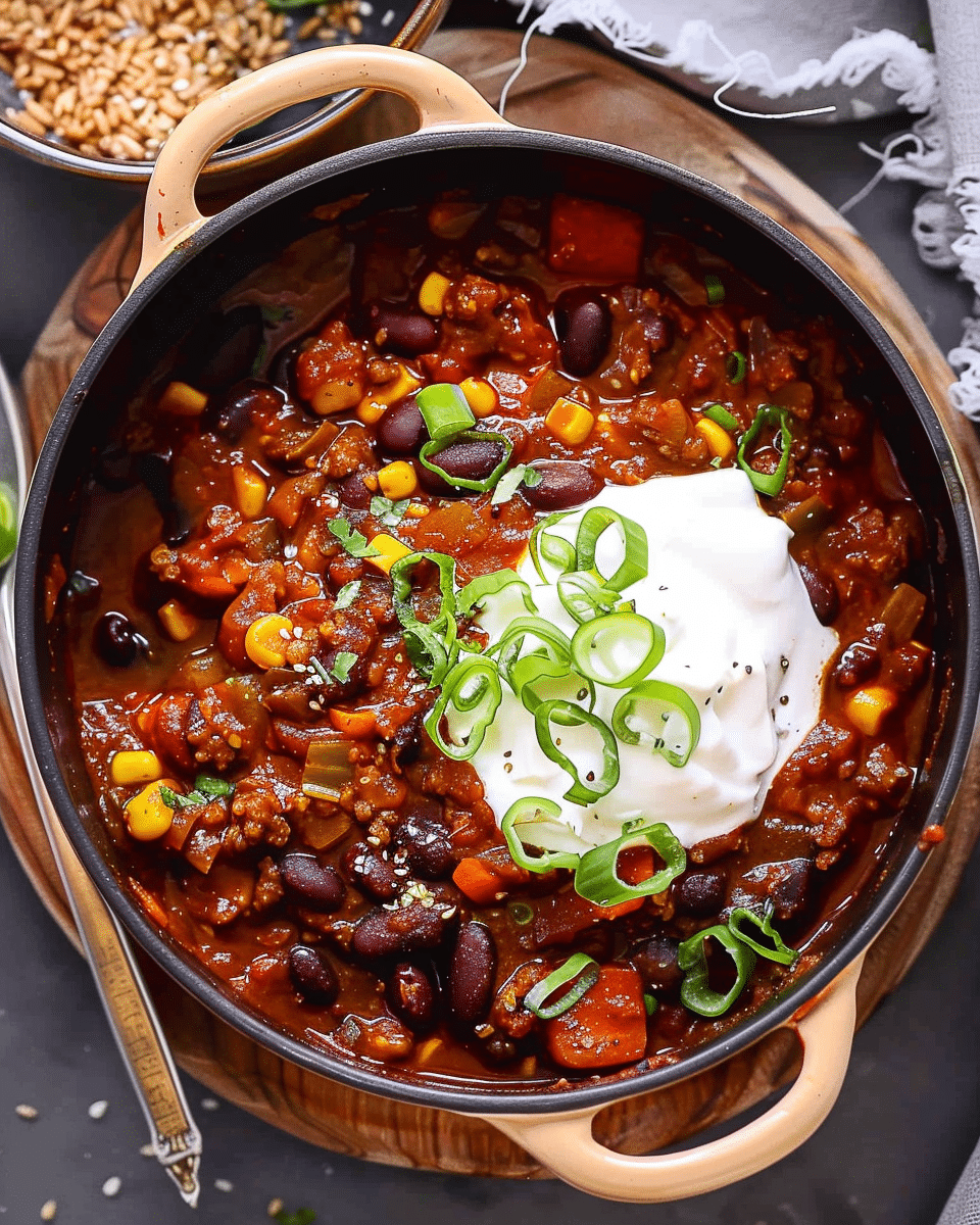 Vegetarian Chilli {Easy & Delicious!}