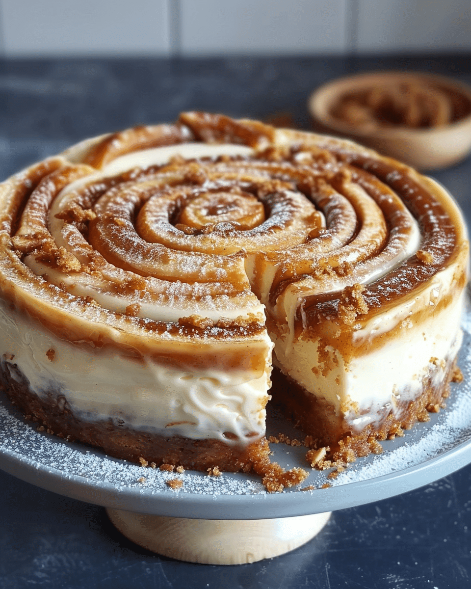 Cinnamon Roll Honeybun Cheesecake Recipe
