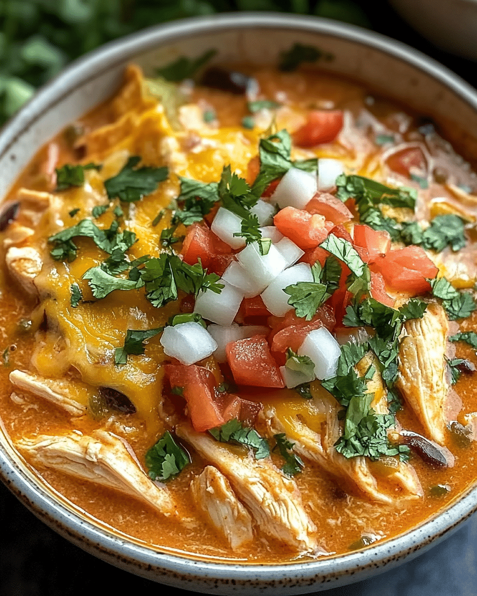 Delicious Chicken Enchilada Soup