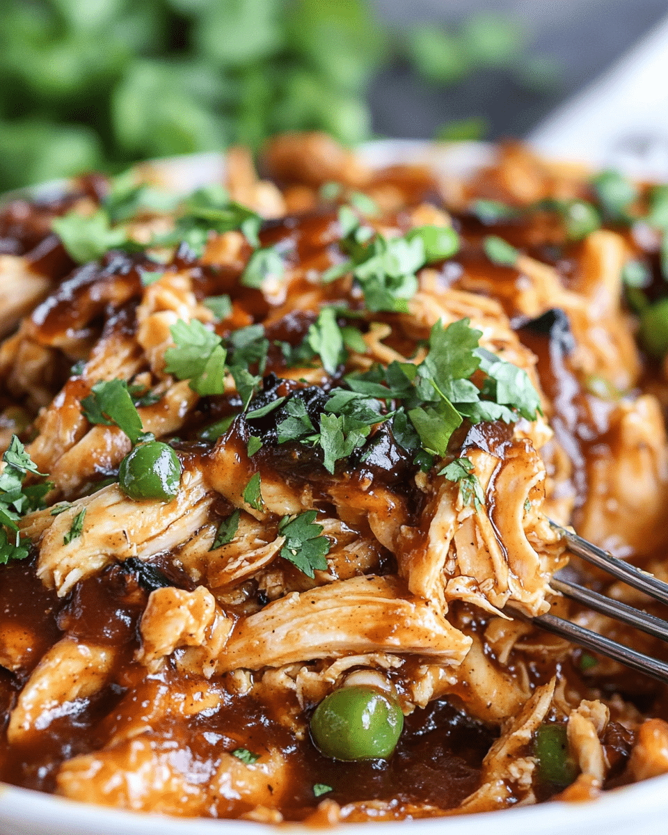 Shredded BBQ Chicken Casserole