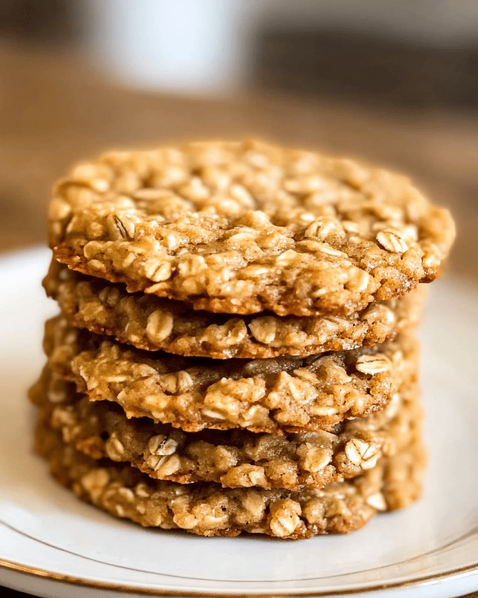 Easy Peanut Butter Oatmeal Cookies
