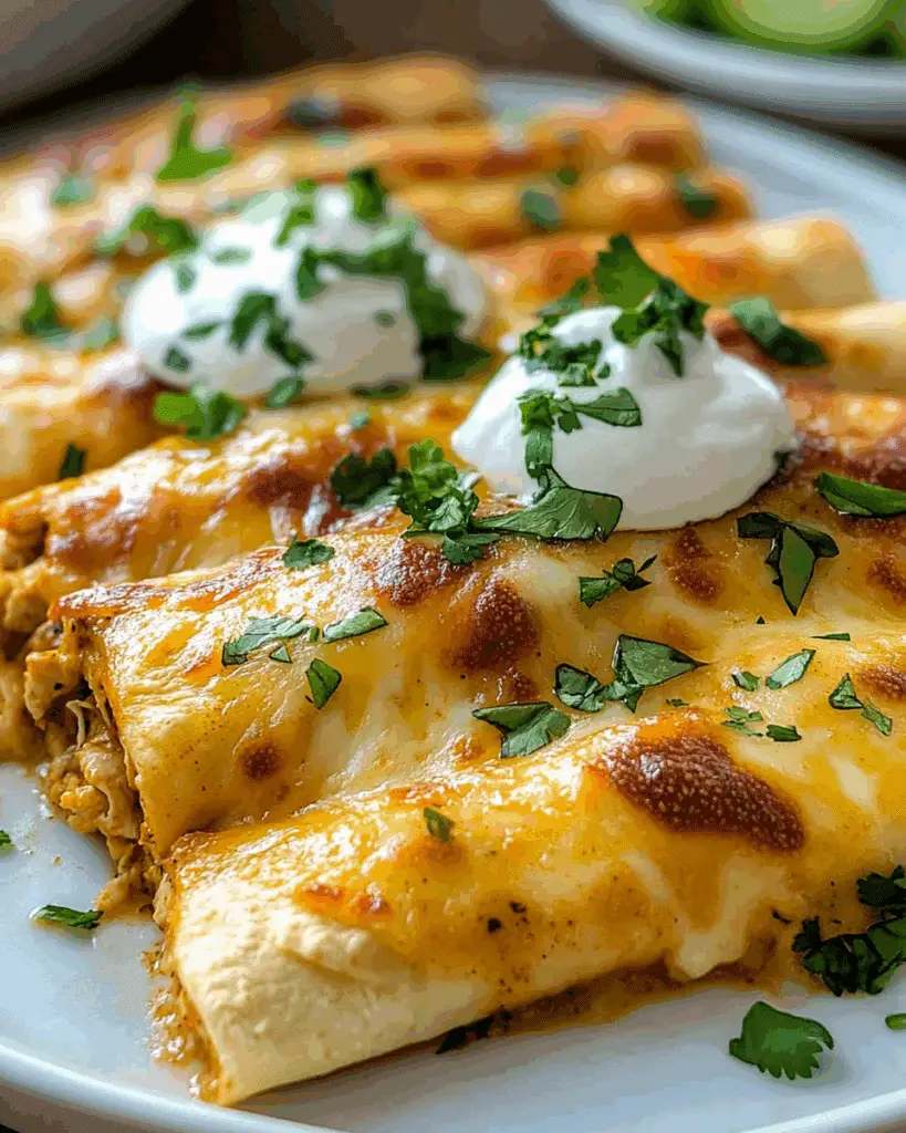 Cottage Cheese Chicken Enchiladas