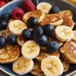 Banana Oat Protein Pancake Bites