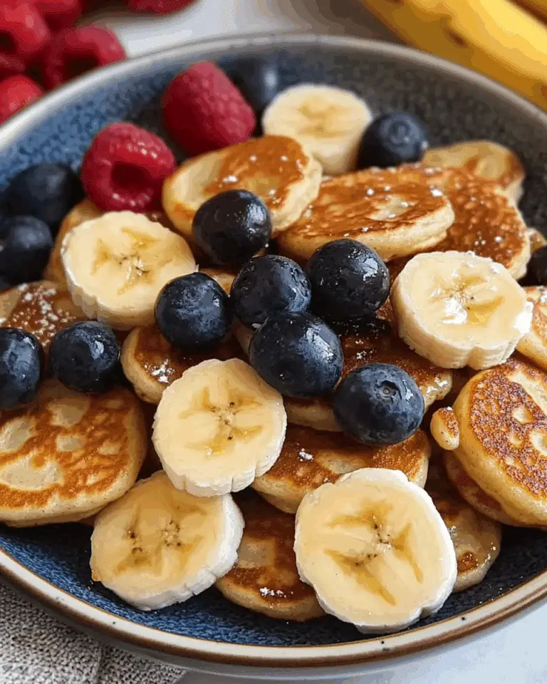 Banana Oat Protein Pancake Bites