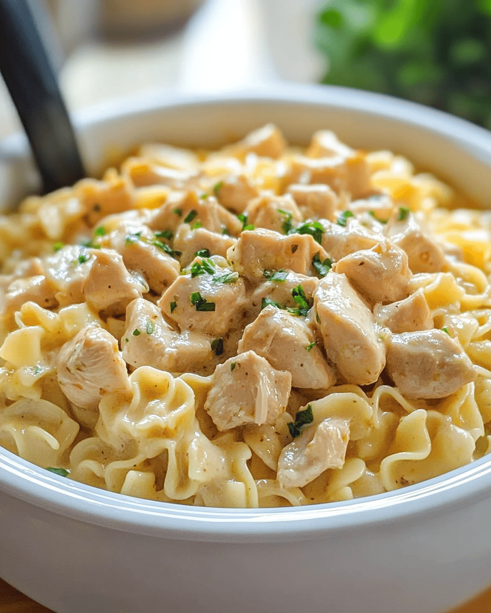 Comforting Chicken & Noodles (Crock Pot)