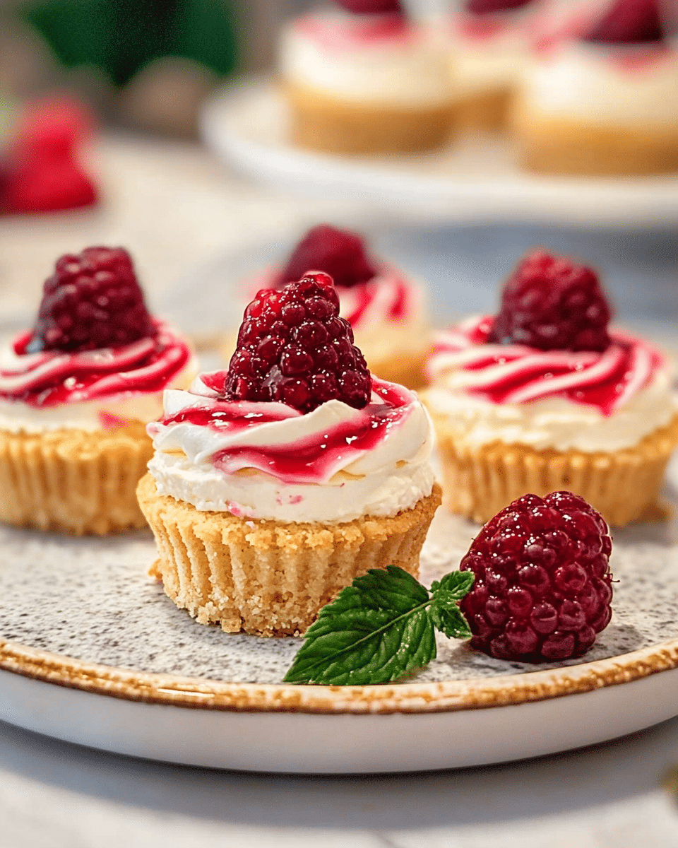 Berry Swirl Cheesecake Bites