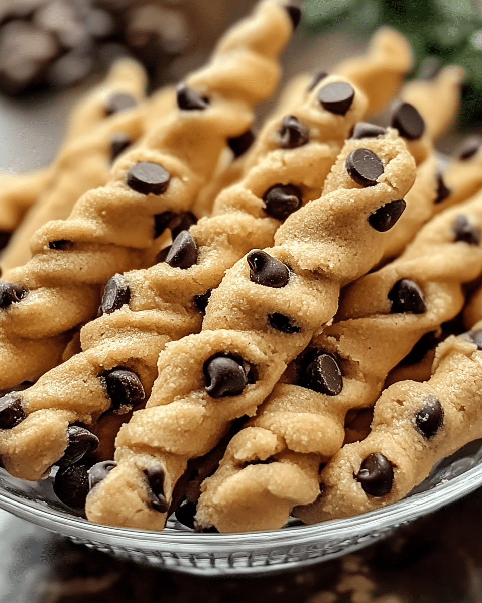Chocolate Chip Cookie Dough Twists