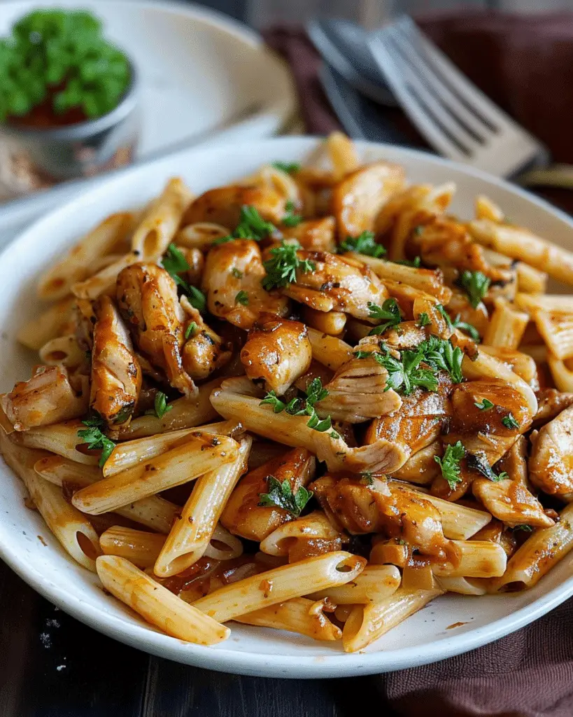 Adobo Pasta with Chicken