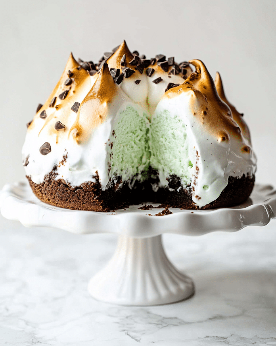 Brownie Baked Alaska