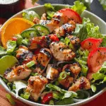 Teriyaki Chicken Salad with Poppy Seed Dressing