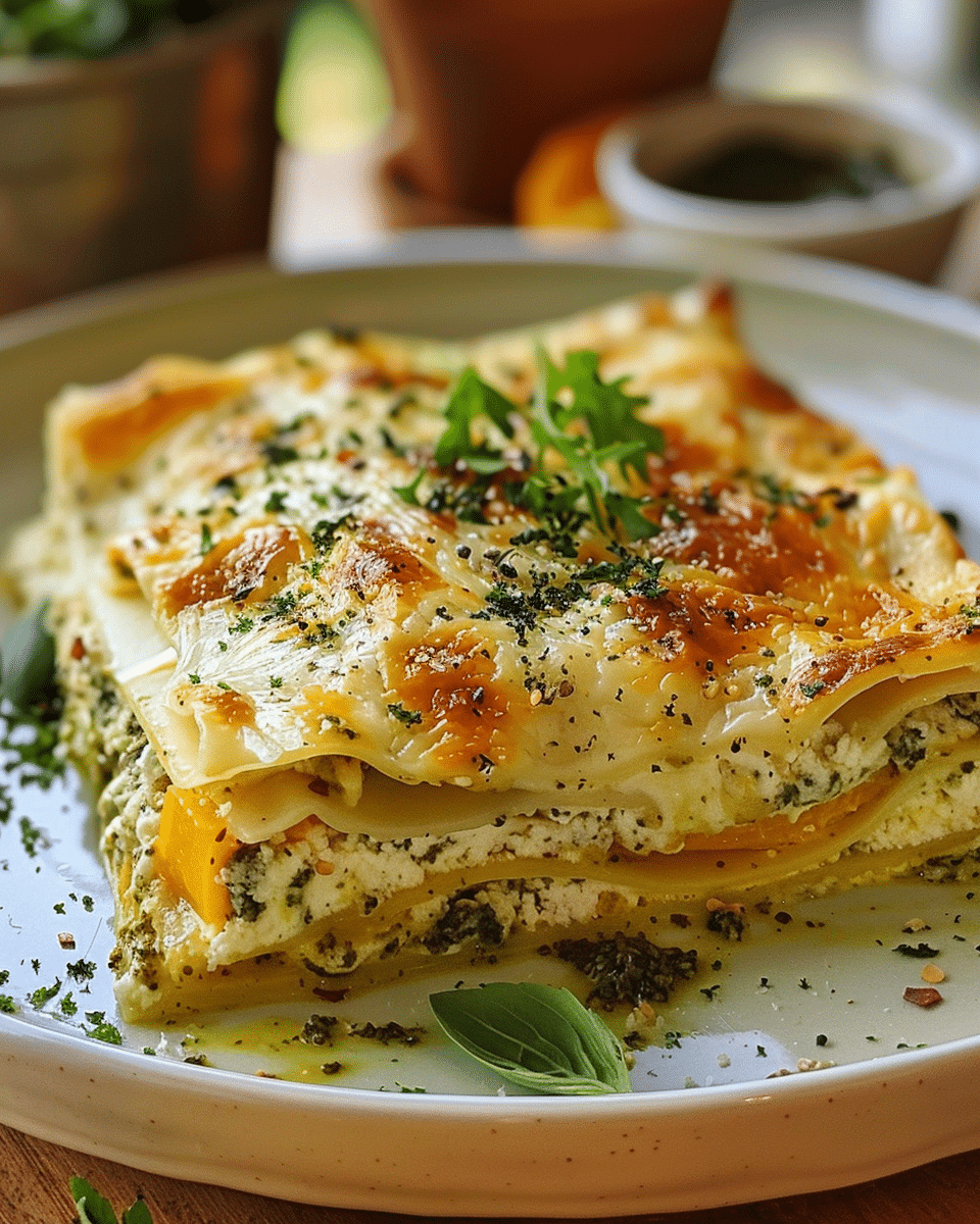 Chicken, Squash & Pesto Lasagne