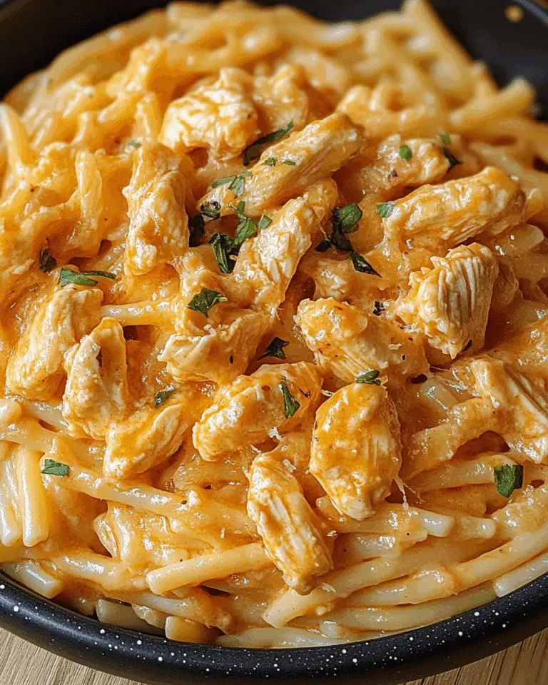 Buffalo Chicken Alfredo Pasta