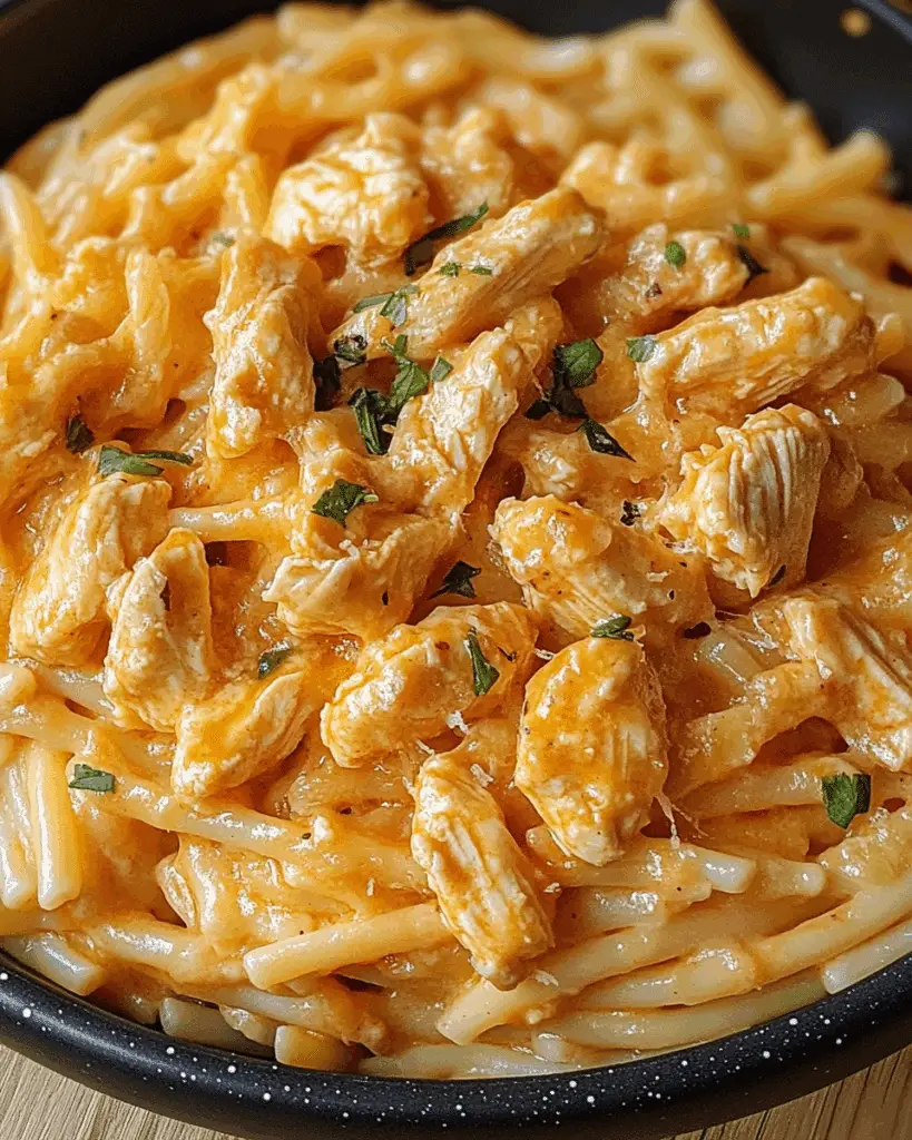Buffalo Chicken Alfredo Pasta