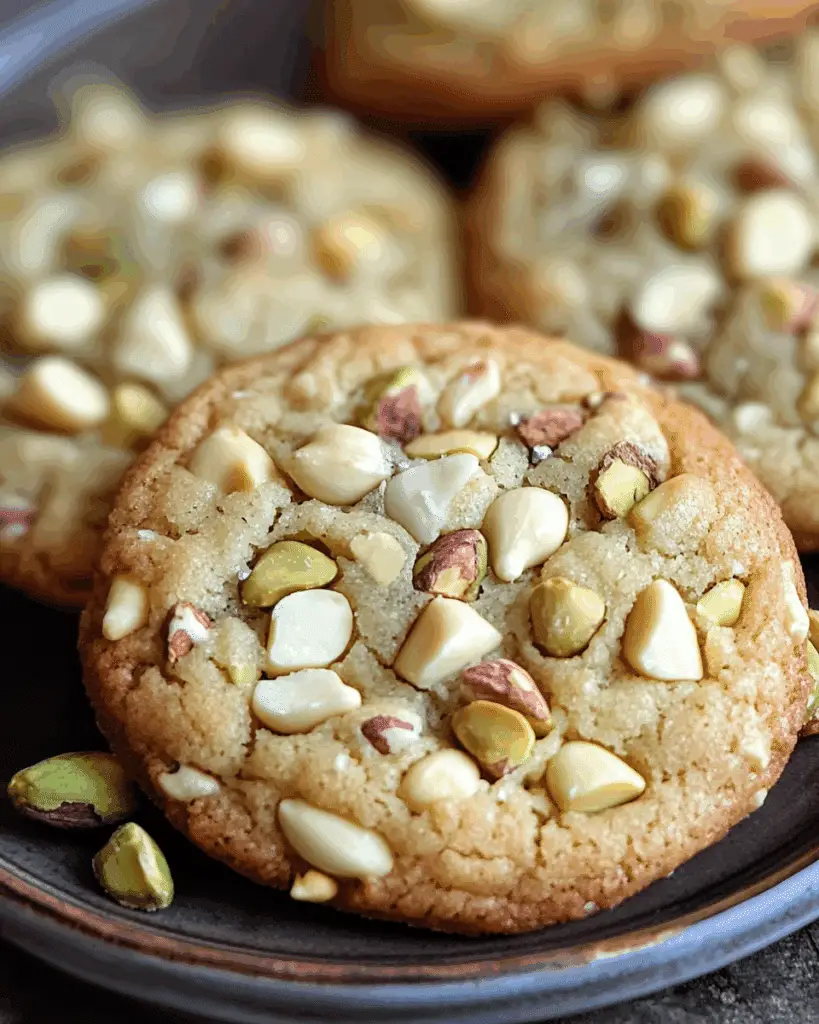 Pistachio & White Chocolate Chip Cookies