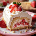 Sweet Strawberry Shortcake Cheesecake Rolls