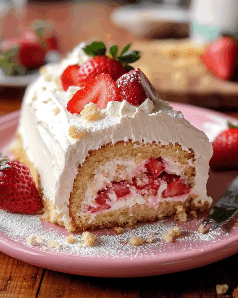 Sweet Strawberry Shortcake Cheesecake Rolls