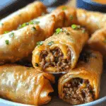 The BEST Cheeseburger Eggrolls EVER!!
