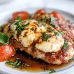 The BEST Balsamic Baked Chicken Breast with Mozzarella Cheese