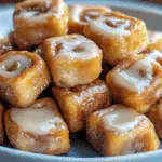 The BEST Cinnamon Roll French Toast Bites