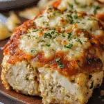 Garlic Parmesan Chicken Meatloaf