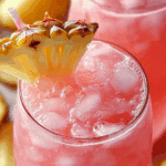 Pineapple Pink Lemonade Party Drink