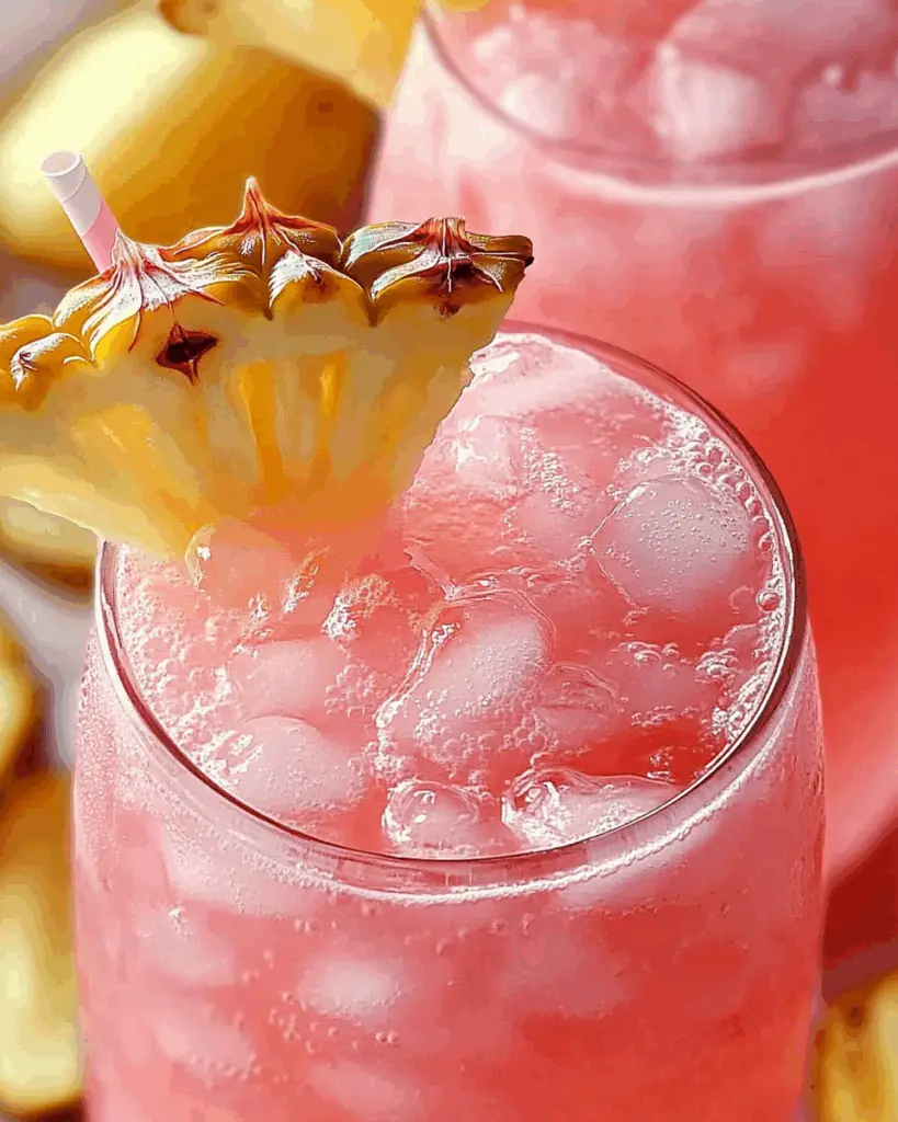 Pineapple Pink Lemonade Party Drink
