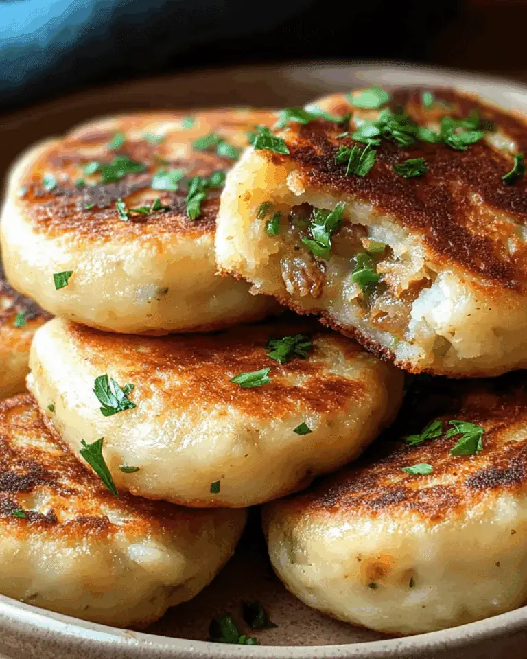 Stuffed Potato Cakes with Meat and Mushrooms