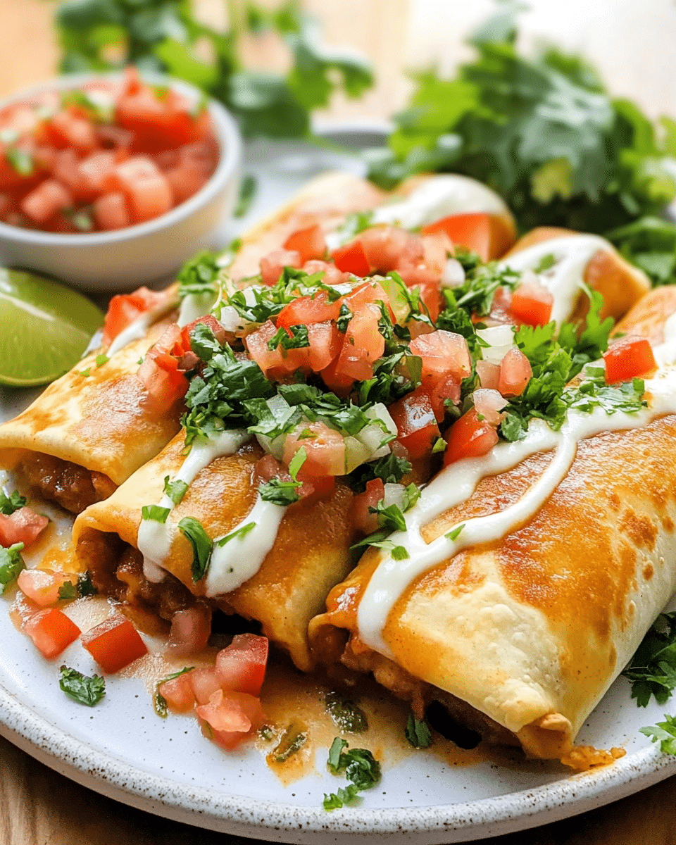 The BEST Homemade Chimichangas EVER!!