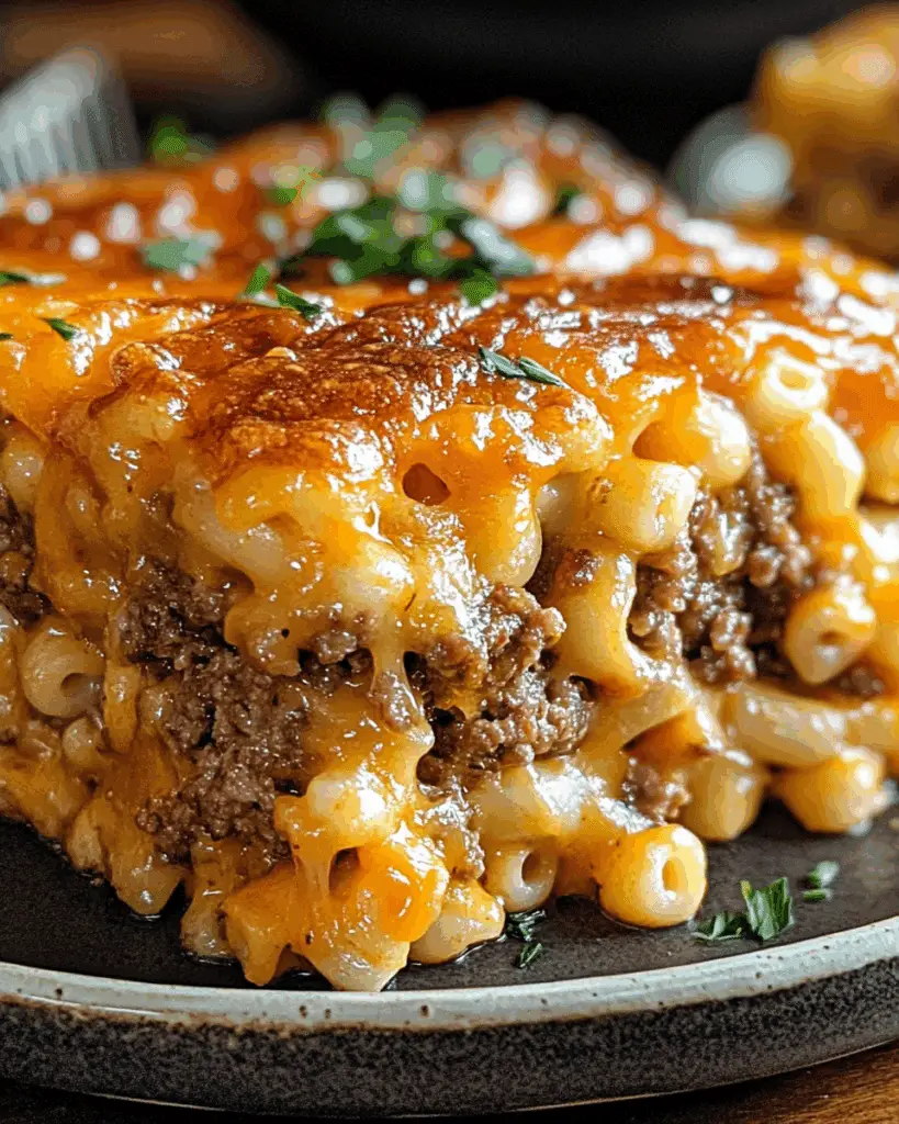 The BEST Mac and Cheese Meatloaf Casserole