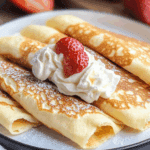 Naleśniki: Polish Crepes with Cheese Filling