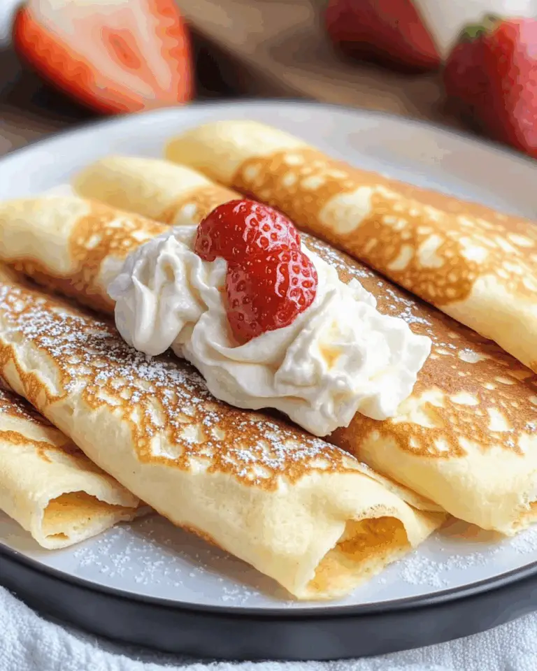Naleśniki: Polish Crepes with Cheese Filling