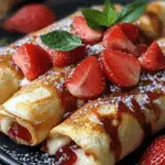 Strawberry Cheesecake Chimichangas