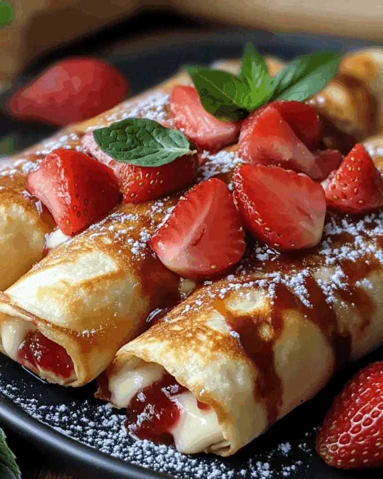 Strawberry Cheesecake Chimichangas