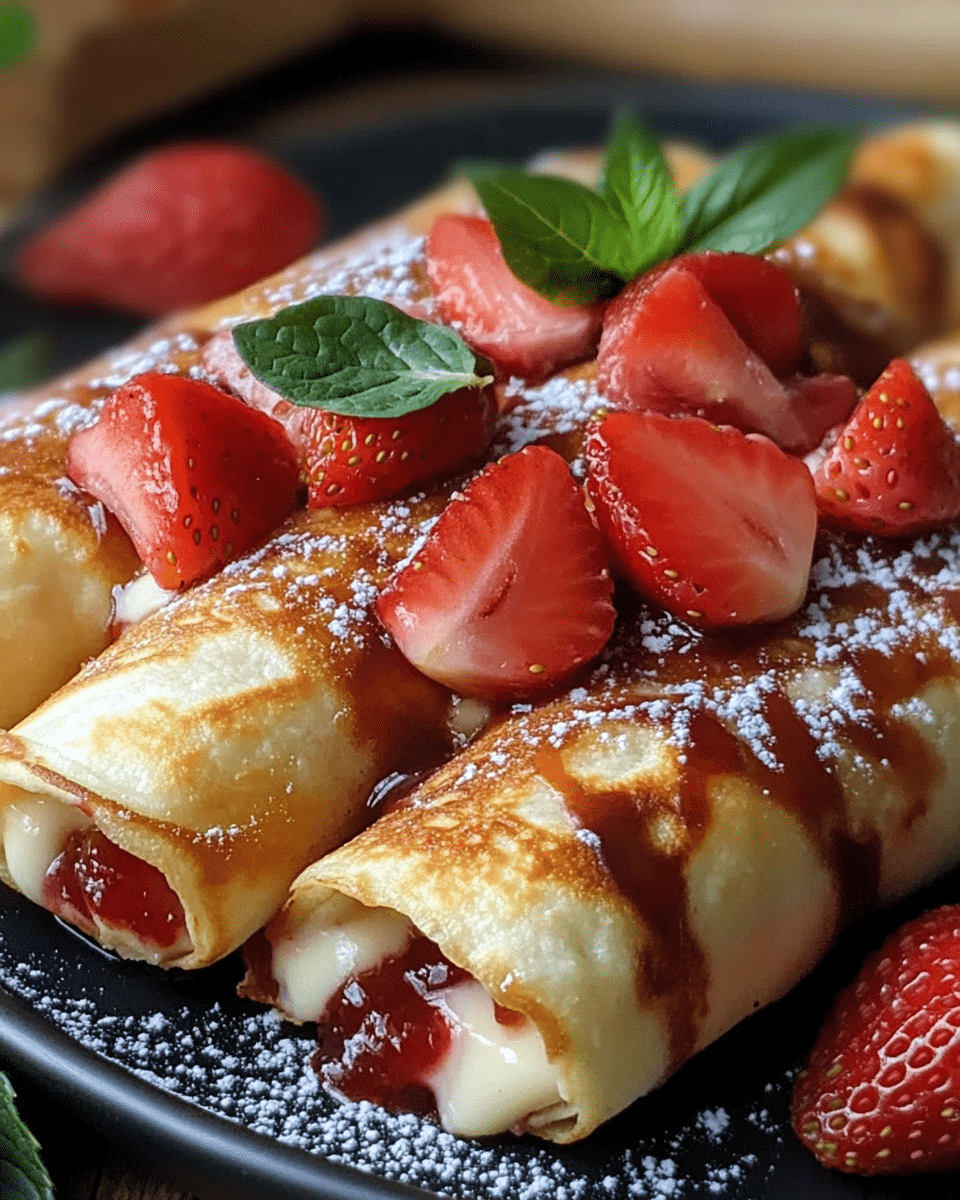 Strawberry Cheesecake Chimichangas