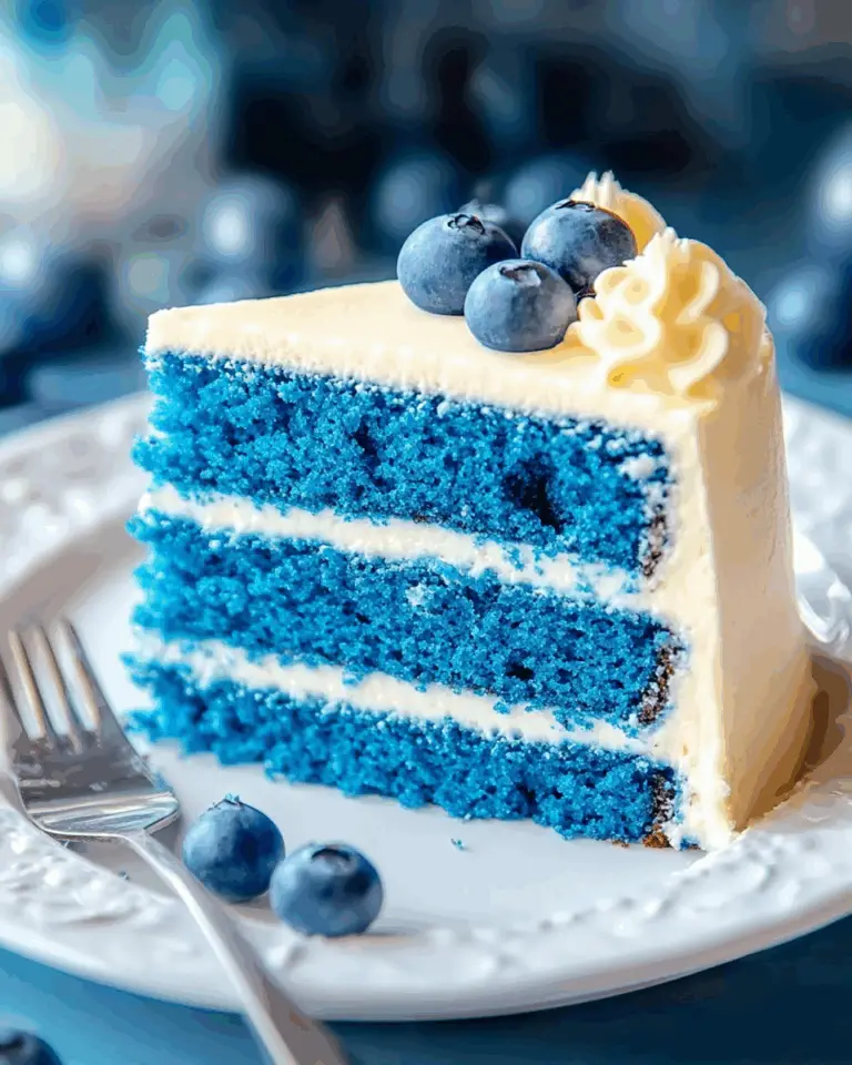 Decadent Blue Velvet Cake