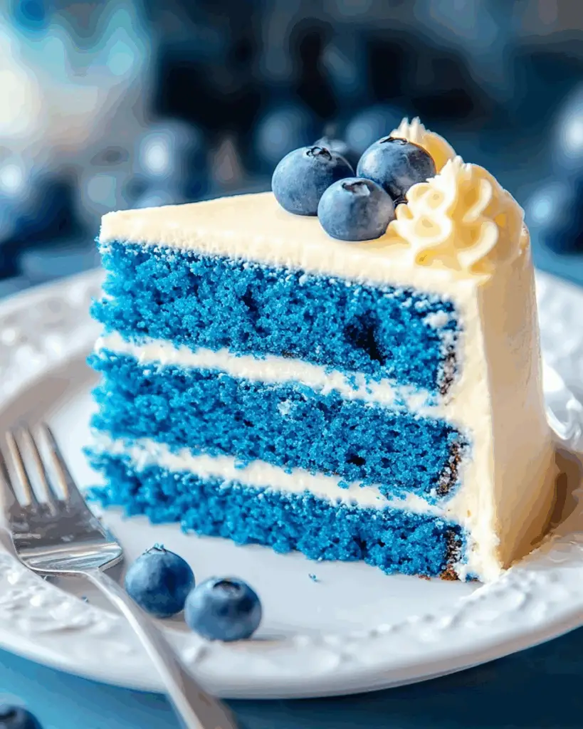 Decadent Blue Velvet Cake